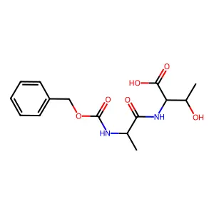 3-Hydroxy-2-[2-(phenylmethoxycarbonylamino)propanoylamino]butanoic acid structure