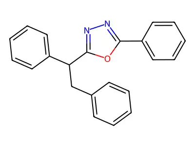 1,3,4-Oxadiazole, 2-(1,2-diphenylethyl)-5-phenyl- structure