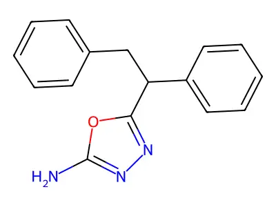 5-(1,2-Diphenylethyl)-1,3,4-oxadiazol-2(3H)-imine structure