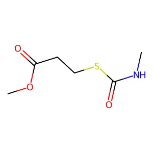 Methyl 3-(methylcarbamoylsulfanyl)propanoate structure