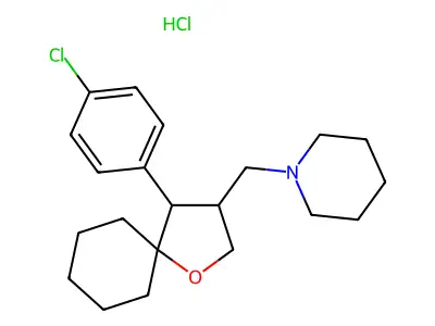 C21H30ClNO.ClH structure