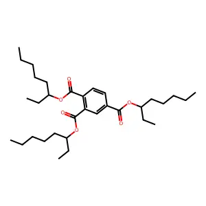 1,2,4-Benzenetricarboxylic acid, tris(1-ethylhexyl) ester structure
