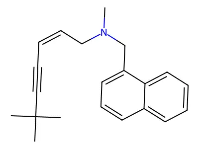 N-((2Z)-6,6-Dimethyl-2-hepten-4-ynyl)-N-methyl-1-naphthalenemethanamine structure