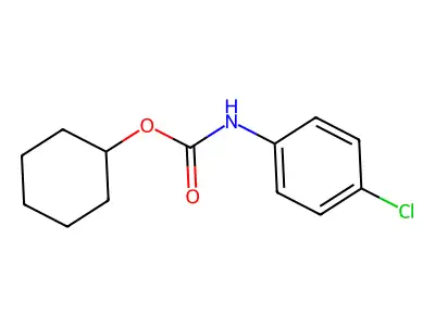 Cyclohexyl 4'-chlorocarbanilate structure