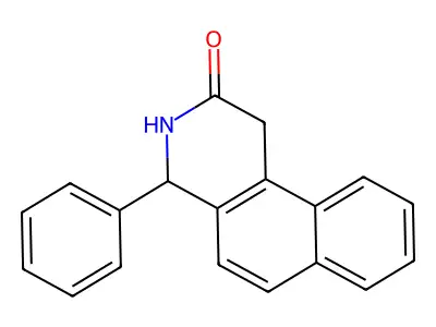 Benz[f]isoquinolin-2(1H)-one, 3,4-dihydro-4-phenyl- structure