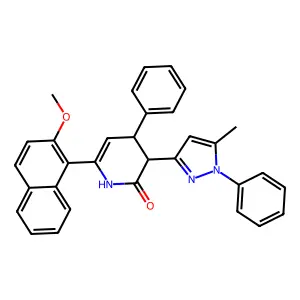 6-(2-methoxynaphthalen-1-yl)-3-(5-methyl-1-phenylpyrazol-3-y structure