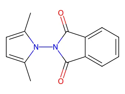 2-(2,5-dimethyl-1H-pyrrol-1-yl)-1H-isoindole-1,3(2H)-dione structure