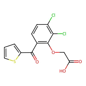 Acetic acid, (2,3-dichloro-6-(2-thienylcarbonyl)phenoxy)- structure
