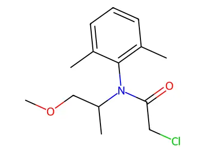 Acetamide, 2-chloro-N-(2,6-dimethylphenyl)-N-(2-methoxy-1-methylethyl)- structure
