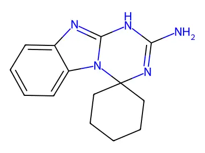 1'H-spiro[cyclohexane-1,4'-[1,3,5]triazino[1,2-a]benzimidazol]-2'-amine structure