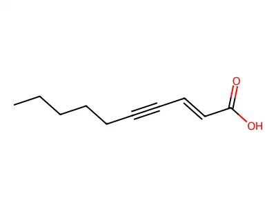 Dec-2-en-4-ynoic acid structure