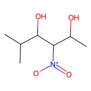 5-Methyl-3-nitro-2,4-hexanediol structure