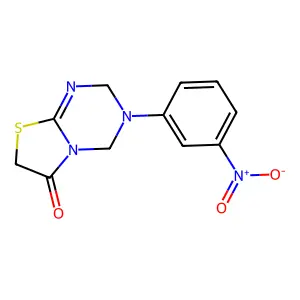 3-(3-Nitrophenyl)-2,4-dihydro-[1,3]thiazolo[3,2-a][1,3,5]triazin-6-one structure