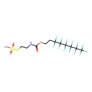 3,3,4,4,5,5,6,6,7,7,8,8,8-Tridecafluorooctyl [2-(sulfothio)ethyl]carbamate structure