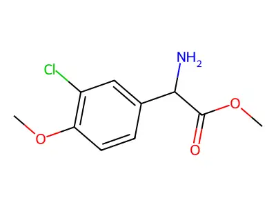 Methyl 2-amino-2-(3-chloro-4-methoxyphenyl)acetate structure