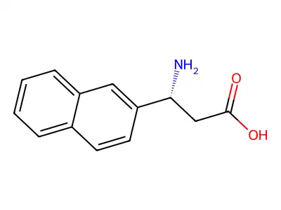 (R)-3-Amino-3-(2-naphthyl)-propionic acid structure