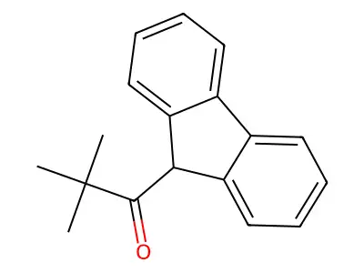 1-(9H-fluoren-9-yl)-2,2-dimethylpropan-1-one structure