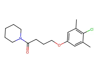 4-(4-Chloro-3,5-dimethylphenoxy)-1-(piperidin-1-yl)butan-1-one structure