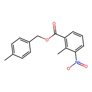 4-Methylbenzyl 3-nitro-2-methylbenzoate structure
