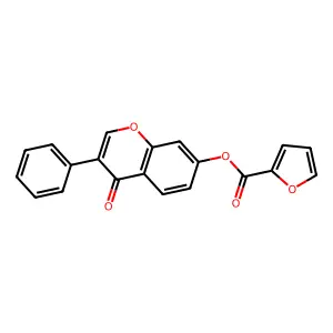 4-oxo-3-phenyl-4H-chromen-7-yl furan-2-carboxylate structure