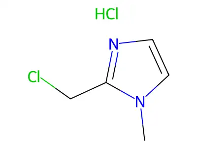 2-(chloromethyl)-1-methyl-1H-imidazole hydrochloride structure