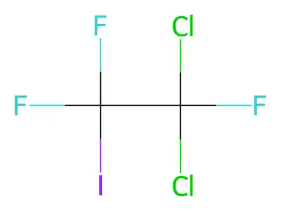 1,1-Dichloro-1,2,2-trifluoro-2-iodoethane structure