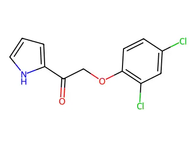 2-(2,4-dichlorophenoxy)-1-(1H-pyrrol-2-yl)ethanone structure