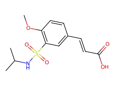 3-{4-Methoxy-3-[(propan-2-yl)sulfamoyl]phenyl}prop-2-enoic acid structure