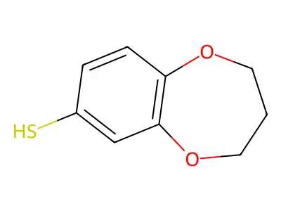 3,4-dihydro-2H-1,5-benzodioxepine-7-thiol structure