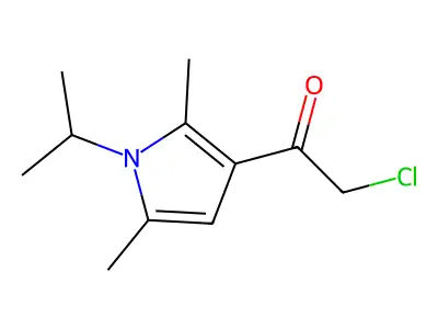 2-chloro-1-(1-isopropyl-2,5-dimethyl-1H-pyrrol-3-yl)ethanone structure