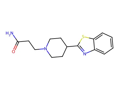 3-[4-(1,3-Benzothiazol-2-yl)piperidin-1-yl]propanamide structure