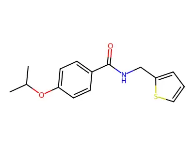 4-isopropoxy-N-(2-thienylmethyl)benzamide structure