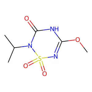 2H-1,2,4,6-Thiatriazin-3(4H)-one, 5-methoxy-2-(1-methylethyl)-,1,1-dioxide structure