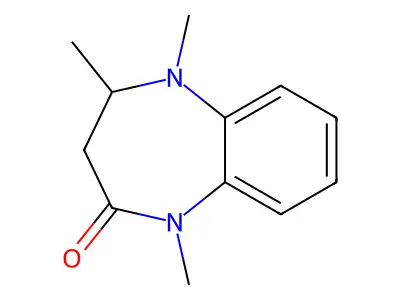 1,4,5-Trimethyl-1,3,4,5-tetrahydro-2H-1,5-benzodiazepin-2-one structure