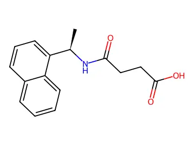 4-(1-Naphthalen-1-ylethylamino)-4-oxobutanoic acid structure