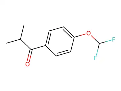 1-[4-(Difluoromethoxy)phenyl]-2-methylpropan-1-one structure