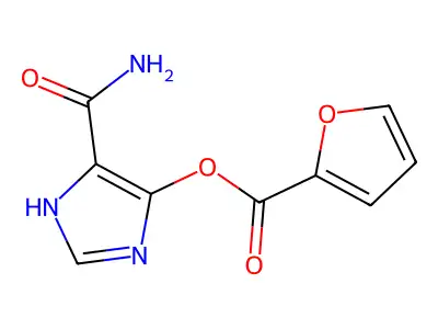 4-(Aminocarbonyl)-1H-imidazol-5-yl 2-furancarboxylate structure