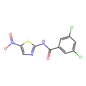3,5-二氯-N-(5-硝基-2-噻唑基)苯甲酰胺 structure