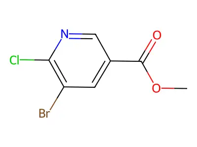 Methyl 5-bromo-6-chloronicotinate structure