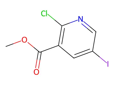 Methyl 2-Chloro-5-iodonicotinate structure