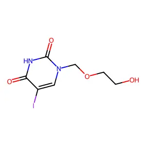 1-((2-Hydroxyethoxy)methyl)-5-iodouracil structure