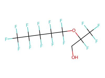 2,3,3,3-Tetrafluoro-2-(perfluoropentoxy)propan-1-ol structure