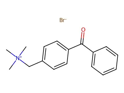 (p-Benzoylbenzyl)trimethylammonium bromide structure