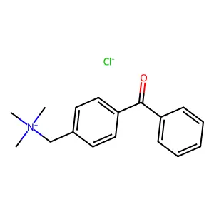 Benzenemethanaminium, 4-benzoyl-N,N,N-trimethyl-, chloride (1:1) structure