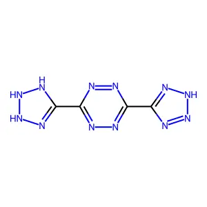 3-(2,3-dihydro-1H-tetrazol-5-yl)-6-(2H-tetrazol-5-yl)-1,2,4,5-tetrazine structure
