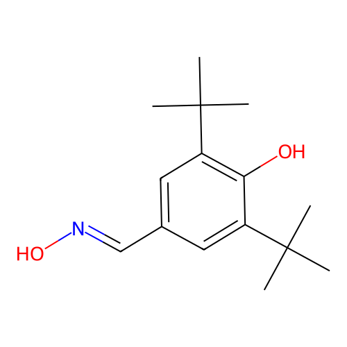 4-Hydroxy-3,5-bis(t-butyl)benzaldoxime structure