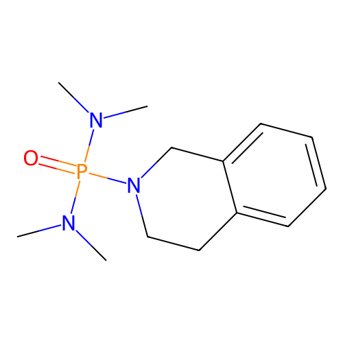 Phosphonic diamide, N,N,N',N'-tetramethyl(1,2,3,4-tetrahydro-2-isoquinolinyl) structure
