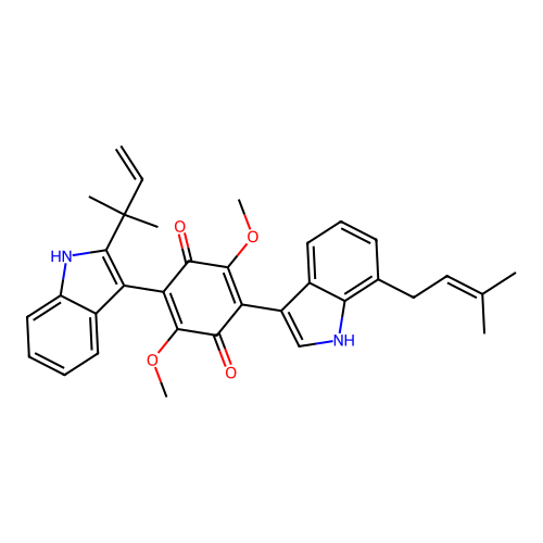 Asterriquinone B1 structure