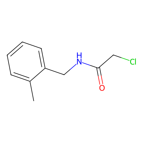 2-chloro-N-[(2-methylphenyl)methyl]acetamide structure