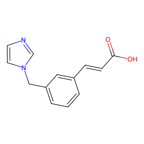 3-(3-Imidazol-1-ylmethyl-phenyl)-acrylic acid; hydrochloride structure